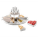 bandeja elegante para servir aperitivos de lujo